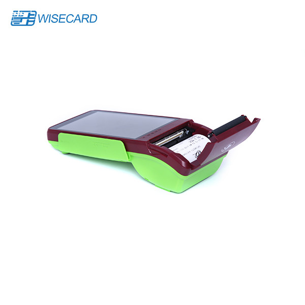5800mAh Biometric Mobile POS Terminal 4 PSAM PCI EMMC With Biometric