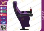 Plastic Folded Cinema Seat / Movie Theater Chairs With Adjustable Cup Holder