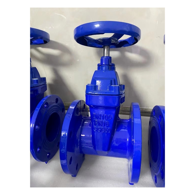 DIN 3352 F4 Cast Iron Resilient Seated Flanged Gate Valve for High Temperature Media