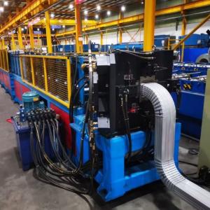 China Square Metal Downspout Roll Forming Machine Fully Automatic 1 Year Warranty factory