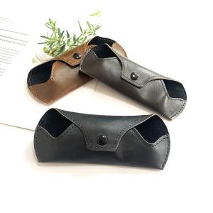 China Retro PU optical glassese handmade eyeglasses Optical Case Carrying Eyewear bag Luxury PU Case factory