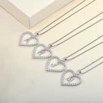 YASVITTI Fine Jewelry Necklace 925 Sterling Silver Heart-Shaped Necklace With A