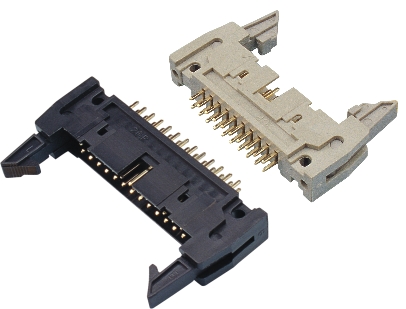 DC2 NPin PA6T PBT Male Ejector Header Connectors SMT DIP RA For PCB Board