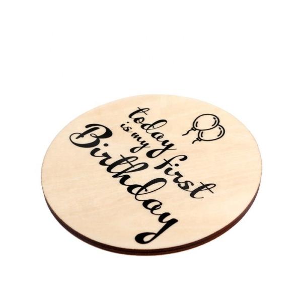 Plywood Coaster -Travel Series Gifts-Baby Milestone Plywood Cards -Christmas