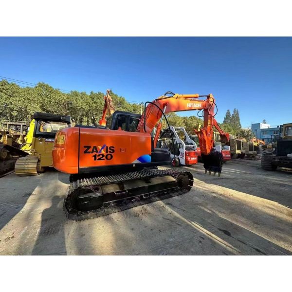 High Performance Hitachi ZX120 Used Hydraulic Crawler Excavator Low Working Hours Hitachi ZAXIS120 12ton Construction Machine