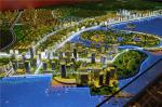 Renderings Color Miniature City Model , Exhibition Use Small City Model