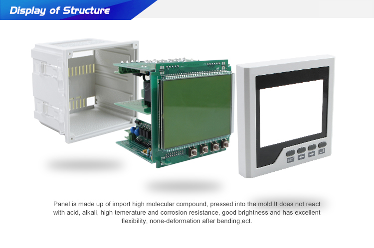Three Phase LCD display Multifunction Power Meter with harmonic and multi-rate