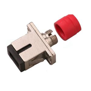 China ISO9001:2008 Red Hat SC / Female To FC / Male Hybrid Fiber Optic Adaptor factory