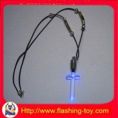 China PS Plastic Yellow Blue Green Necklace, Flashing Led Necklaces HL-B2117 factory