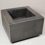 Outdoor Wood Burning Square Metal Fire Pit 600 X 600 X H500mm