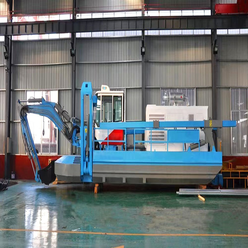 Diesel Engine Power Hydraulic Amphibious Dredger with Optional Bucket