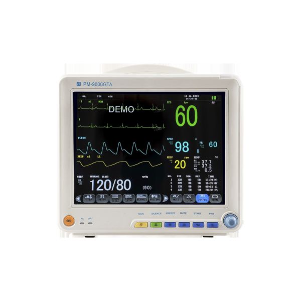 China High quality portable ECG ICU monitoring patient monitor 12.1 inch color TFT screen patient monitor factory