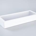 Flip Top PVC Window White Rigid Cardboard Necktie Packaging Box Magnetic Closure