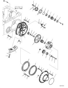 China Komatsu Bulldozer D155AX-6 Travel Assembly Final Drive 17A-27-00093 17A-27-00090 17A-27-00092 17A-27-00095 factory