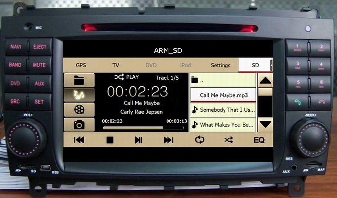 Car audio for Mercedes Benz CLK W209 /Benz CLS W219 body kit with iPod RDS radio mp3 player OCB-8812