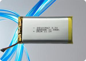 China OiD103567-3200 3.7V 3200mAh Lithium Polymer Battery 1C Discharge 500 Cycles factory
