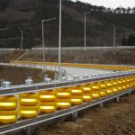 Custom Color Metal 2 Bending Stainless Steel Highway Roller Barrier for Traffic