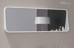 China White Case Bathroom Vanity Mirrors Stain Resistant Eco Friendly factory
