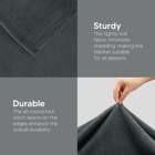 Soft Microfiber Grey Fleece Blanket 300GSM King Size 90x102 Inches by Utopia