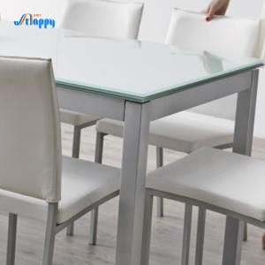 China 700mm Width Glass Extension Dining Table DT-914-110 with Modern Design factory