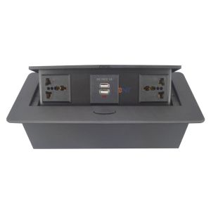OEM customized Tabletop smart pop up socket Hide embedded Pop-up power socket