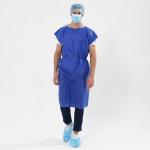 OEM Patient Gown Hospital Open Shoulder Patient Gown SMS Short Sleeve Hospital