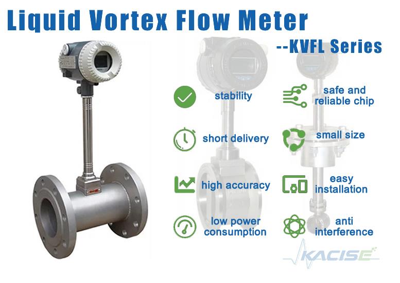Battery Powered Vortex Liquid Butane Flow Meter with protection grade IP68