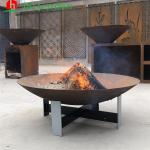 Weathering Proof Backyard BBQ Fire Pit Outdoor Steel Campfire 2mm 3mm