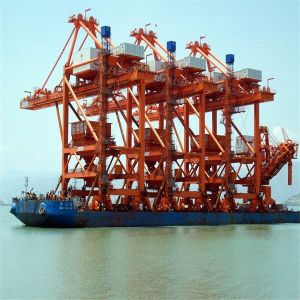 Grab Type Ship Unloader For Bulk Material Handling At Port Terminal