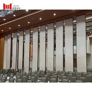 China Sliding Acoustic Movable Partition Wall Panel White Color 130mm Thick factory