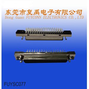 68 Pin SCSI Connector PCB Straight Female 1.27mm Pitch MDR Connector