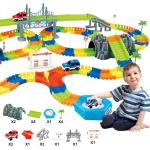 Kids Wooden Railway Track Toy Competible For All Brands Track Educational