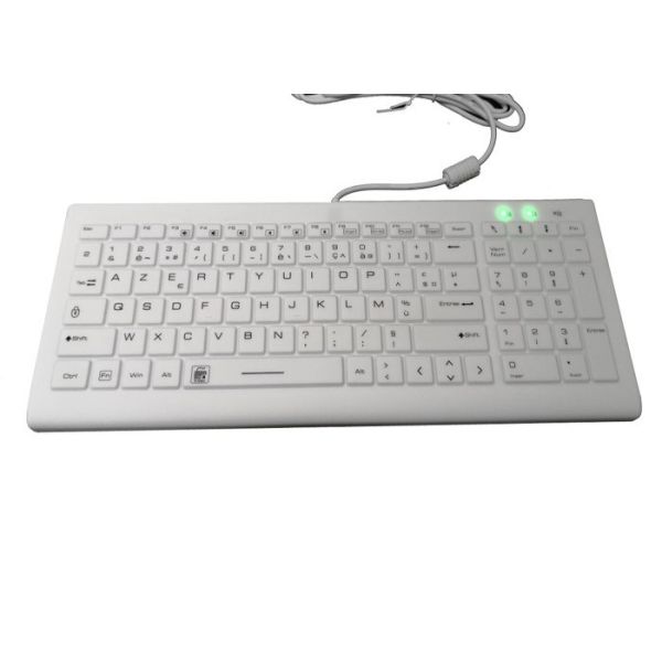 Medical Grade Washable Wireless Keyboard , Silicone Computer Keyboard With