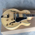 Hollow body jazz guitar with maple body neck