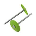 Colorful Capped Ring Shank PE Plastic Roofing Nails 3/4 Inch