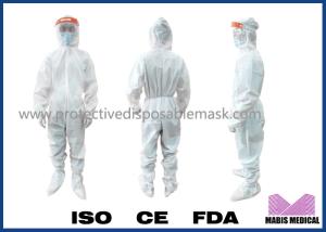 China Full Body White Waterproof Disposable Isolation Clothing factory