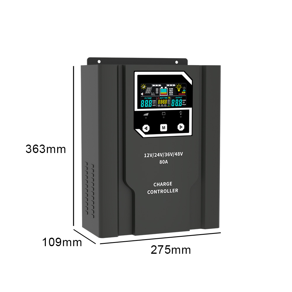 40A 60A 80A Lead Acid Lithium Solar Charge Controllers High Voltage Mppt Charge Controller