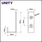 Stainless Steel Flush Bolt Door Accessories for Fire Door Easy Installation