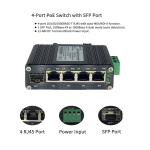 12VDC-48VDC Industrial Small Poe Switch 5 Port Injector