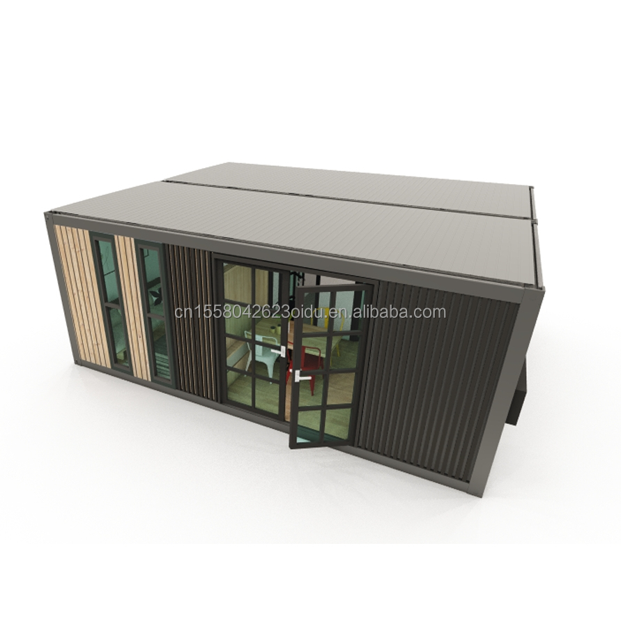 Outdoor Modern Design 20FT 40FT Australia Prefabricated Luxury Container House with Customized Color and 2 Bedrooms