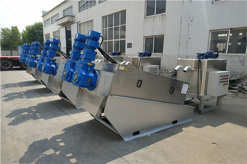 Alloy Steel Sludge Dewatering Unit Screw Press