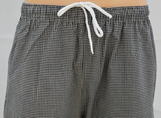Acid Resistant Men'S Protective Work Clothing Yarn Dyed Check Chef Trousers