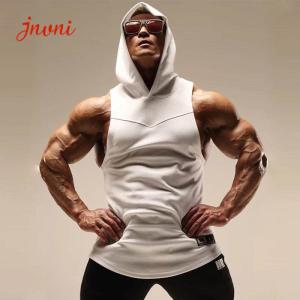 China Men'S Bodybuilding Muscle Cut Off T Shirt Sleeveless Gym Hoodies factory