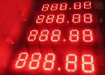 8888 Oil Price Led Sign , LED Moving Message Display High Brightness