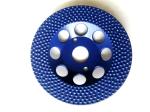 Vacuum Brazed Arix Button Metal Bonded Diamond Grinding Wheel For Concrete