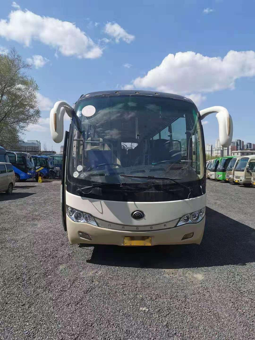 Used Tour Bus Yutong ZK6999 45 Seats Rear Engine 177kw Passenger Bus LHD Airbag Chassis