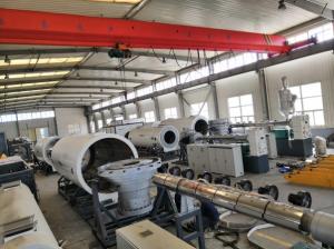 China 800kg/H HDPE Jacket Pipe Extrusion Line For Pre Insulated Pipe factory