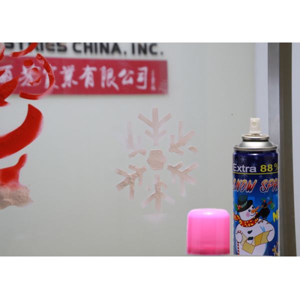Various Color Christmas Snow Spray Water based High Extrusion Rate Non - Flammable