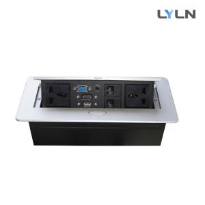 China Carbon Steel Material Conference Table Connectivity Box CE Certified Model PSS-04 factory