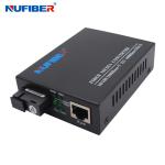 OEM Factory Gigabit Fiber Optical Media Converter 10/100/1000M WDM SM 1310nm